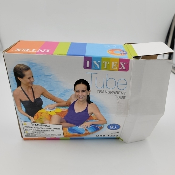 Intex Multicolored Floral Transparent Tube Float - Picture 2 of 9